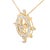 Haus of Brilliance 14K Yellow Gold Plated Sterling Silver 1.0 Cttw Diamond Compass Pendant Necklace For Sale - Image 4 of 4