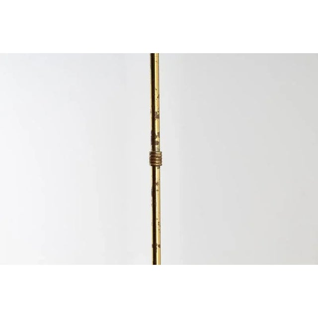 Mid-Century Modern Brass and Curved Glass Hanging Light, 1950s For Sale - Image 14 of 18