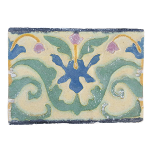 1920s Reclaimed Early California Decorative Tile Border