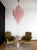 Large Vintage Italian Murano Glass Chandelier with 85 Glass Pink Petals Drop, 1990 For Sale - Image 10 of 15