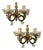 Crystal Bronze Sconces, 1950s, Set of 2 For Sale
