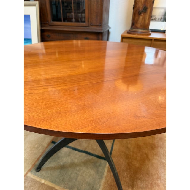 Late 20th Century Ethan Allen Country Colors Collection Dining Table, 48 Inches For Sale - Image 5 of 14