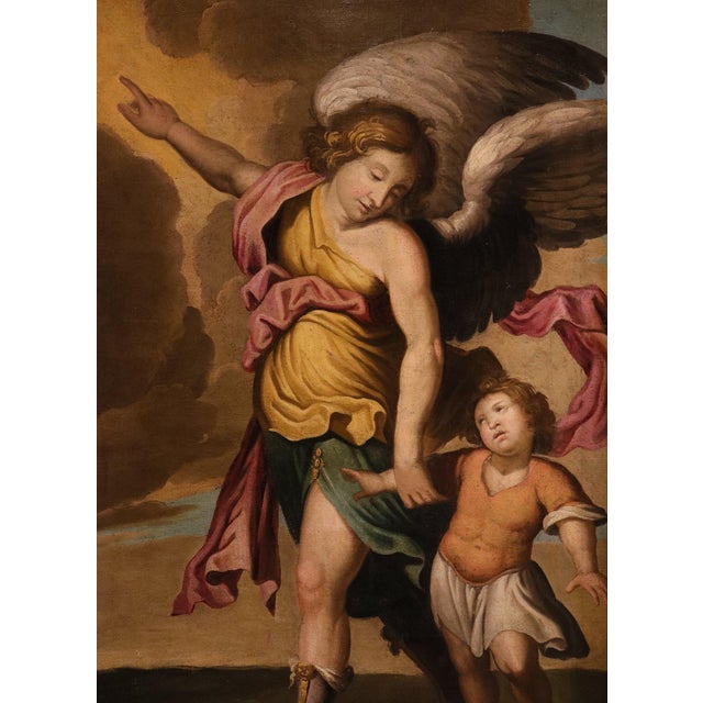 Alonso Cano, The Guardian Angel, 1650, Oil on Canvas For Sale - Image 9 of 15