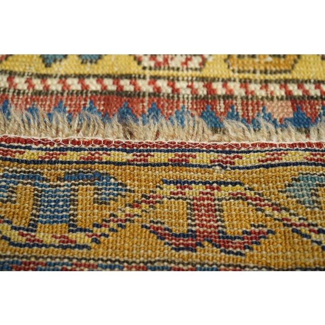 Traditional Antique Fakhralou Kazak Rug 3'0'' x 4'10'' For Sale - Image 3 of 12