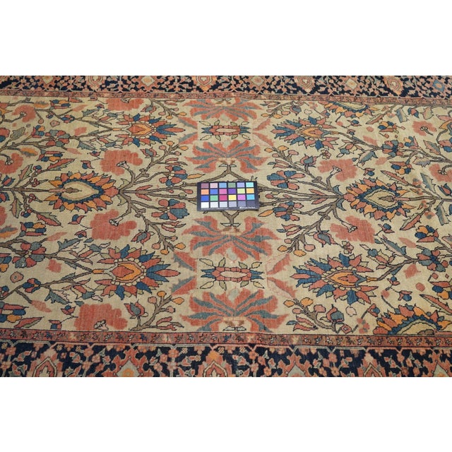 Early 19th Century Late 19th Century Antique Farahan Rug 4'3'' X 6'11'' For Sale - Image 5 of 8