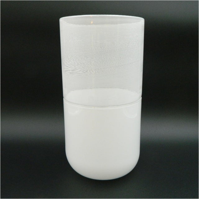 Vintage Glass Vase by Tapio Wirkkala for Venini, 1990 For Sale - Image 10 of 11