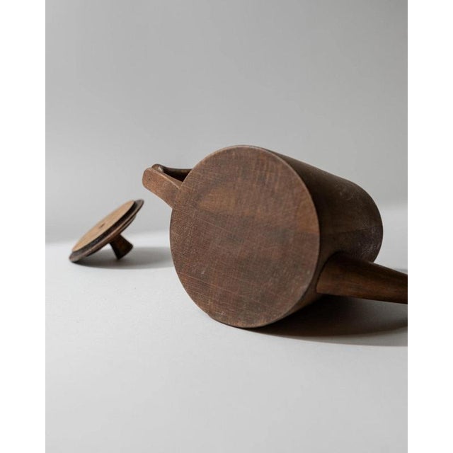 Vintage Rustic Folk Art Wooden Pitcher, 1960s For Sale - Image 10 of 11