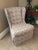 Sweet petite wingback chair. Perfect for a bedroom accent chair. The chair has been in the family but it is unknown...
