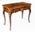 This is a beautiful antique French Louis XV Revival ormolu mounted king wood, burr walnut and floral marquetry shaped...