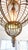 Vintage Bird Cage Light Fixture Ceiling Pendant For Sale - Image 9 of 11