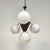 Art Deco Bauhaus Style Wood and White Glass Globes Pendant Light, 1930s For Sale - Image 6 of 10