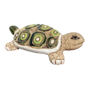Late 20th Century Artesania Rinconada Pottery Turtle Figure