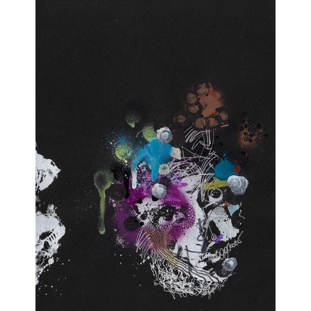 Mixed media painted on silkscreen original painting on paper Michael Alan (born July 13, 1977, New York, NY) is a New York...