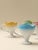Art Deco Flower-Shaped Ceramic Coffee Cup - Set of 4 For Sale In Los Angeles - Image 6 of 8