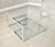 DUX Vintage Dux Sweden Minimalist White Metal Frame Two-Tier Glass Coffee Table For Sale - Image 4 of 5