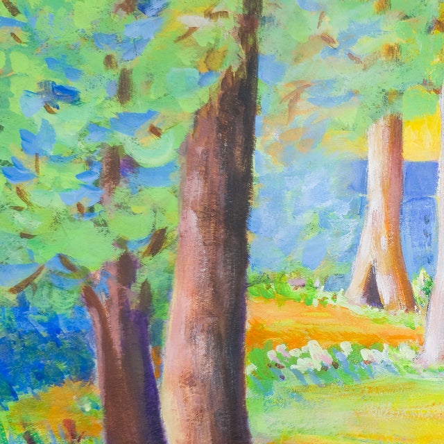Illustration Two at the Park - Tomoko Parry, C. 1990s For Sale - Image 3 of 10