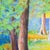 Illustration Two at the Park - Tomoko Parry, C. 1990s For Sale - Image 3 of 10
