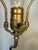 Mid-Century Parcel Gilt Faux Lapis Lazuli Asian Figural Table Lamp For Sale - Image 9 of 10