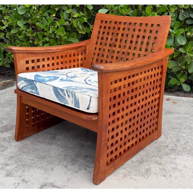 Modern Vintage Kircodan Modern Teak Lounge Chair For Sale - Image 3 of 12