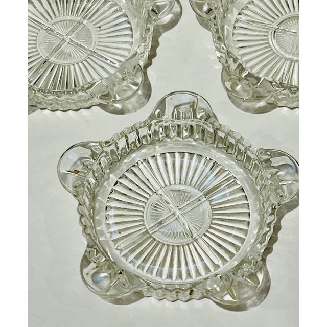 Set of 7 Vintage Anchor Hocking Queen Mary Clear Coaster/Personal Ashtray / Trinket Dish For Sale In Washington DC - Image 6 of 8