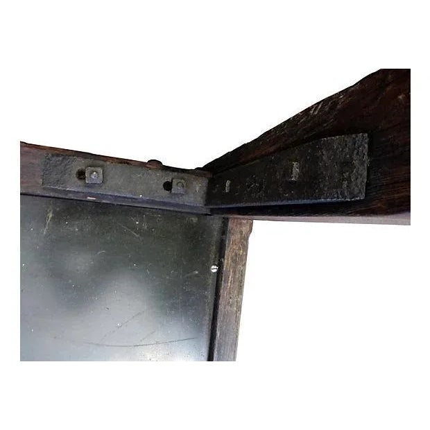 Large Industrial Cart Coffee Table on Wheels For Sale In Miami - Image 6 of 6