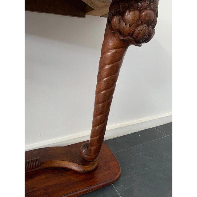 Art Dèco Console with Conucopia -Shaped Pilasters, 1930s, Set of 2 For Sale - Image 17 of 18