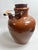 Brown Early Hull Pottery Stoneware Jug 1920s Brown Glaze With Handle & Stopper Marked “H” For Sale - Image 8 of 9