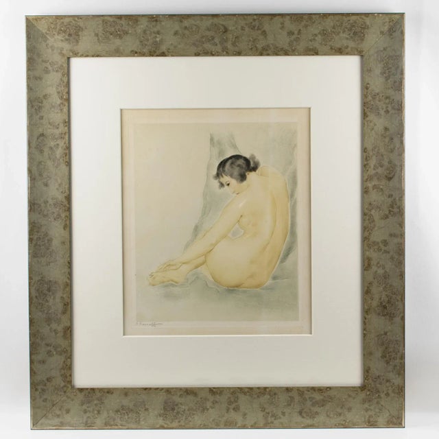 Contemporary Asian Nude Study Watercolor Drawing by Rotislaw Racoff For Sale - Image 3 of 13