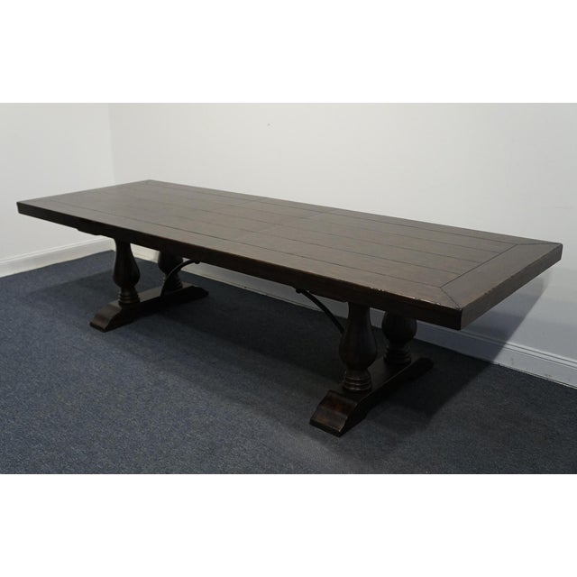 POTTERY BARN Lorraine Collection Poplar & Rubberwood Rustic Farmhouse 120" Dining Table 30" High 98" Wide 42" Deep 1 Leaf;...