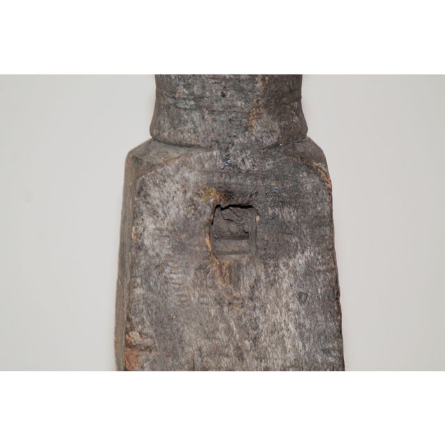 1970s A Pair of Architectural Salvaged Wood Sculptures For Sale - Image 5 of 14
