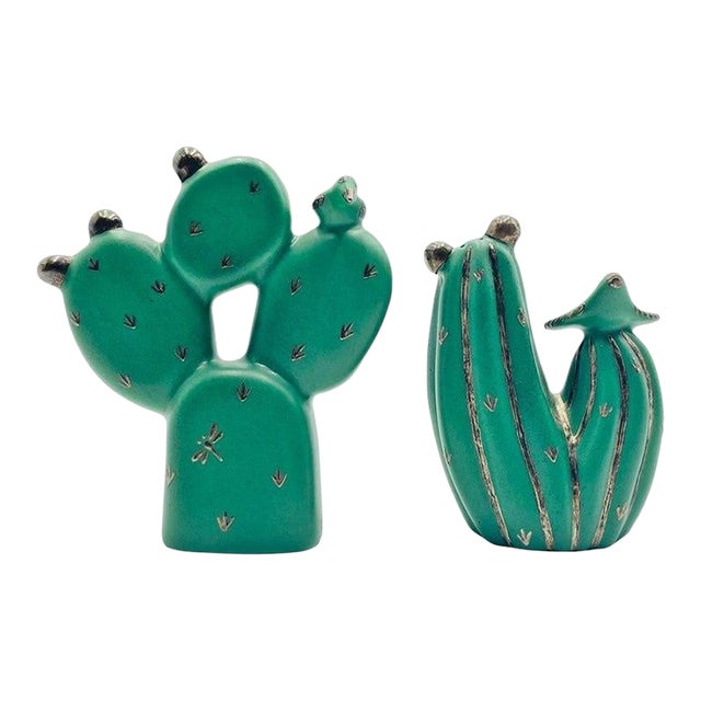 1980s Emilia Castillo Pure Silver & Porcelain Salt & Pepper Shakers, Mexican Modernism For Sale