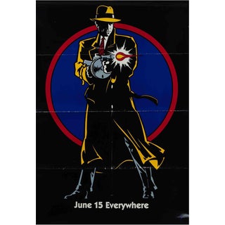 Vintage Minimalist Poster by Dick Tracy, 1990 For Sale
