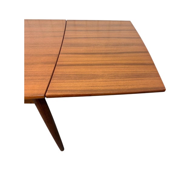 Mid-Century Danish Modern Teak Extension Table - Refinished! For Sale - Image 9 of 11
