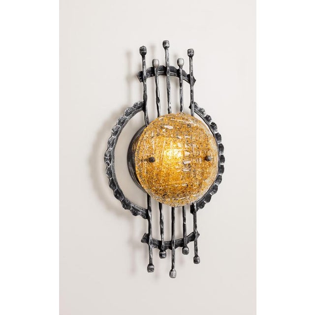 Mid-Century Murano Wall Sconce attributed to Tom Ahlström and Hans Ehrlich, 1960s For Sale - Image 13 of 14