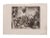 Venice is a beautiful etching on paper realized after Tintoretto in 1870. Titled on the lower center. In good condition,...