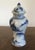 18th Century Chinese Kangxi Porcelain Blue & White Landscape Vase & Cover For Sale - Image 4 of 11