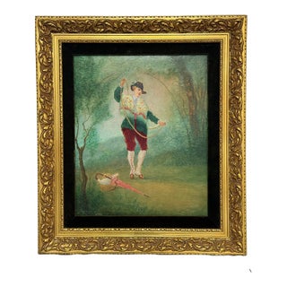 Roberto De Lucchi Crosa Female Painting, Vintage For Sale