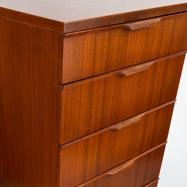 1960s Teak Tallboy Chest of Six Drawers from Austinsuite, 1960s For Sale - Image 5 of 16