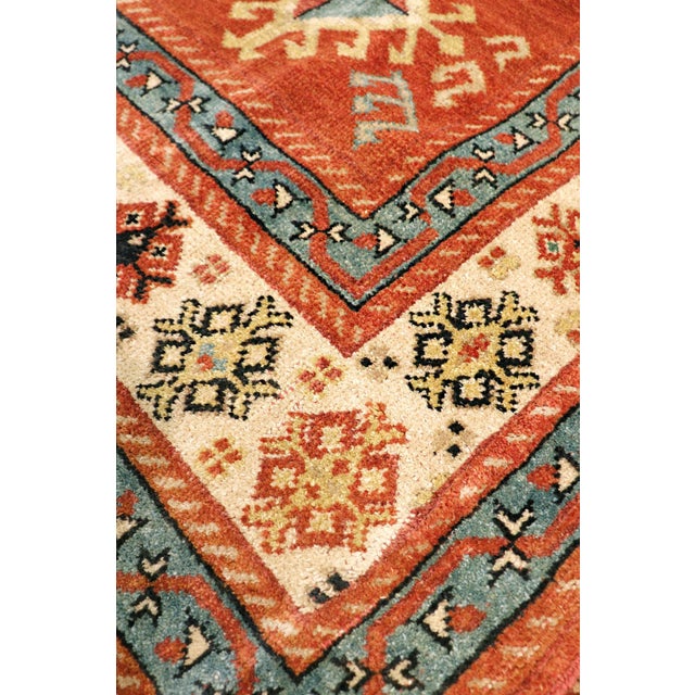 Traditional Pasargad Home Shirvan Rust Wool Area Rug, 3' 7'' X 12' 0'' For Sale - Image 3 of 4