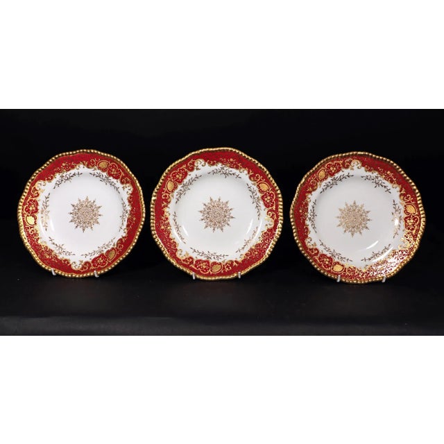 Gilded Age Coalport Porcelain Set of Dessert Plates, Set of Twelve For Sale In Philadelphia - Image 6 of 10