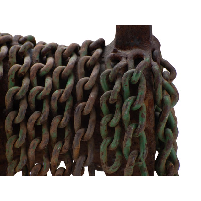 Vintage Brutalist Metal Llama Sculpture | Signed Robert Cumpston | Late 20th Century For Sale - Image 10 of 11