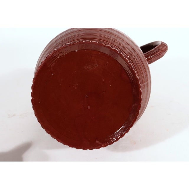 Staffordshire Redware Engine-Turned Large Coffee Pot, Signed Myatt For Sale - Image 12 of 14