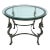 Vintage Steel and Glass Horse Center Dining Table For Sale