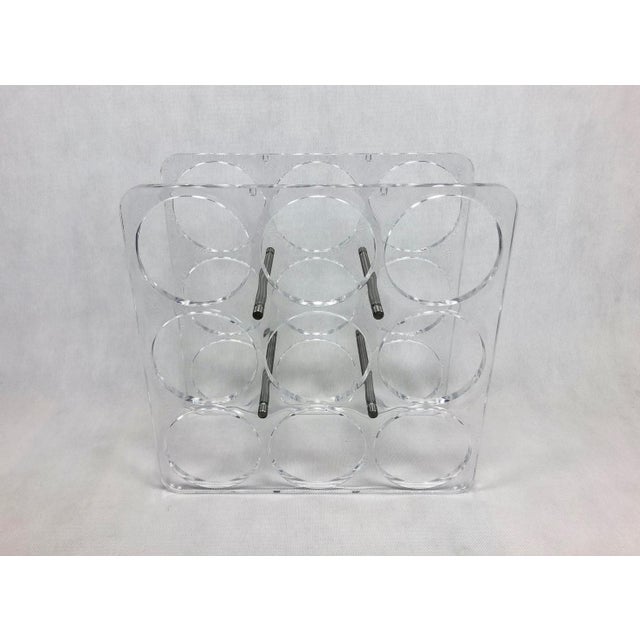 Postmodern Acrylic Wine Rack, 1990s For Sale - Image 6 of 14