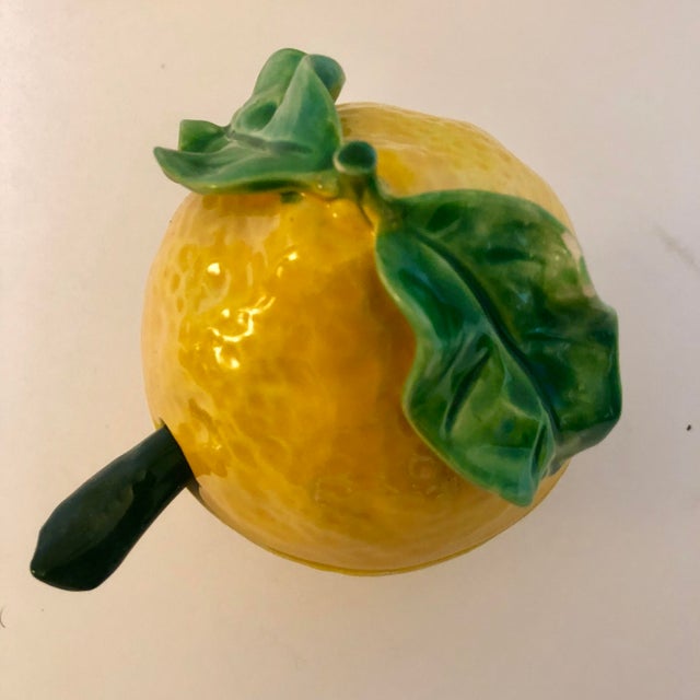 Vintage Italian Pottery Lemon Covered Dish Chairish