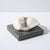 Mid-Century Biomorphic Carved Stone Sculpture on Rectilinear Slate Base For Sale - Image 9 of 12