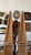 Beige Pair of 75 Inch Wooden Obelisks on Plinth Bases, Architectural Floor Sculptures For Sale - Image 8 of 8