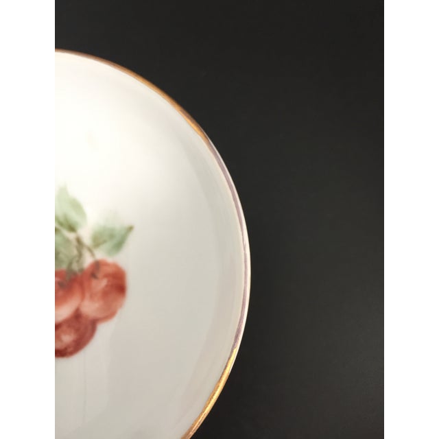 Vintage Sherbets With Hand Painted Cherries - Set of 5 For Sale - Image 10 of 13