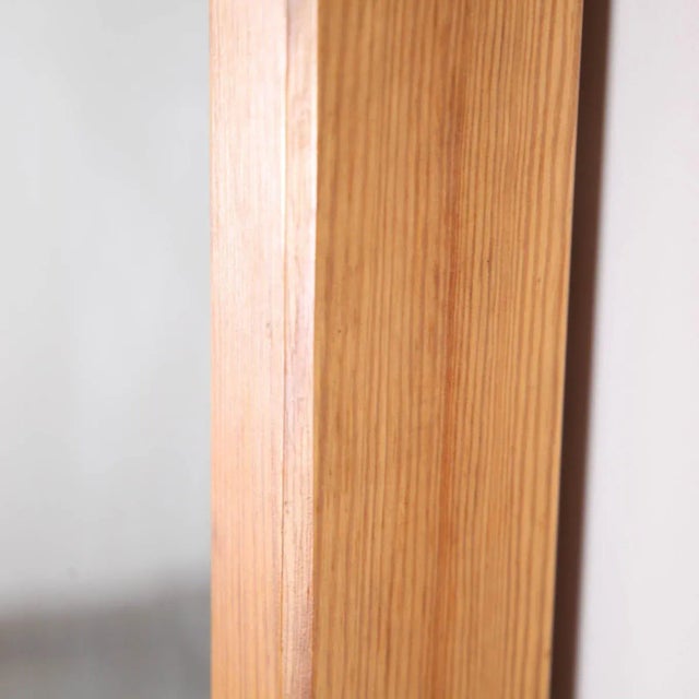 Large Vintage Wooden Mirror For Sale - Image 4 of 8