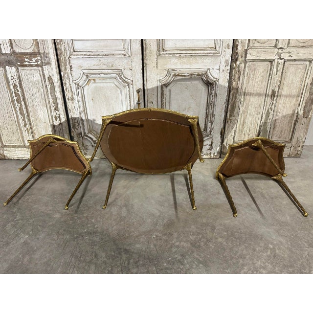 French Bronze Coffee Table from Maison Bagues, 1950s For Sale - Image 16 of 17